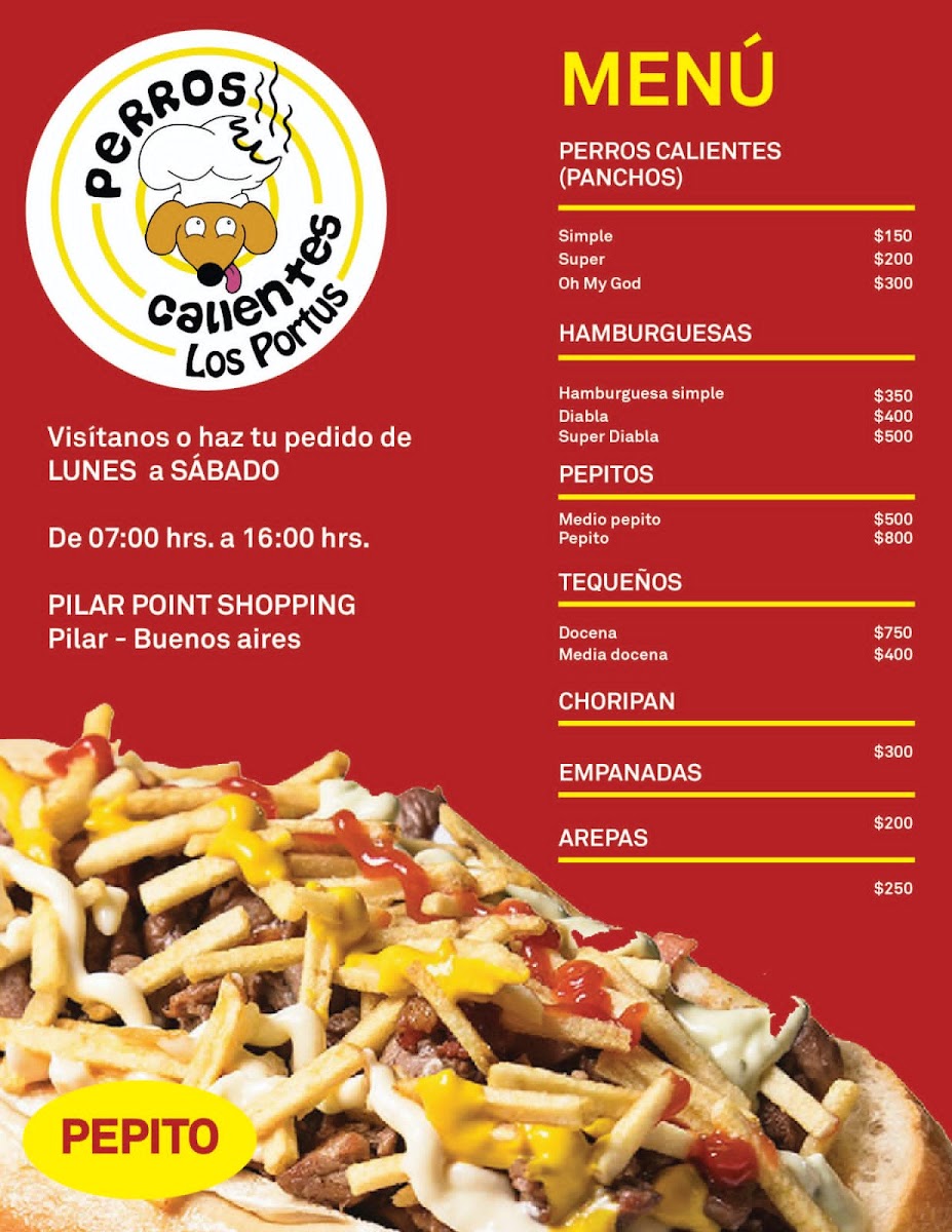Menu Los Portus - Comida Rapida Venezolana, Arepas Y Empanadas-1